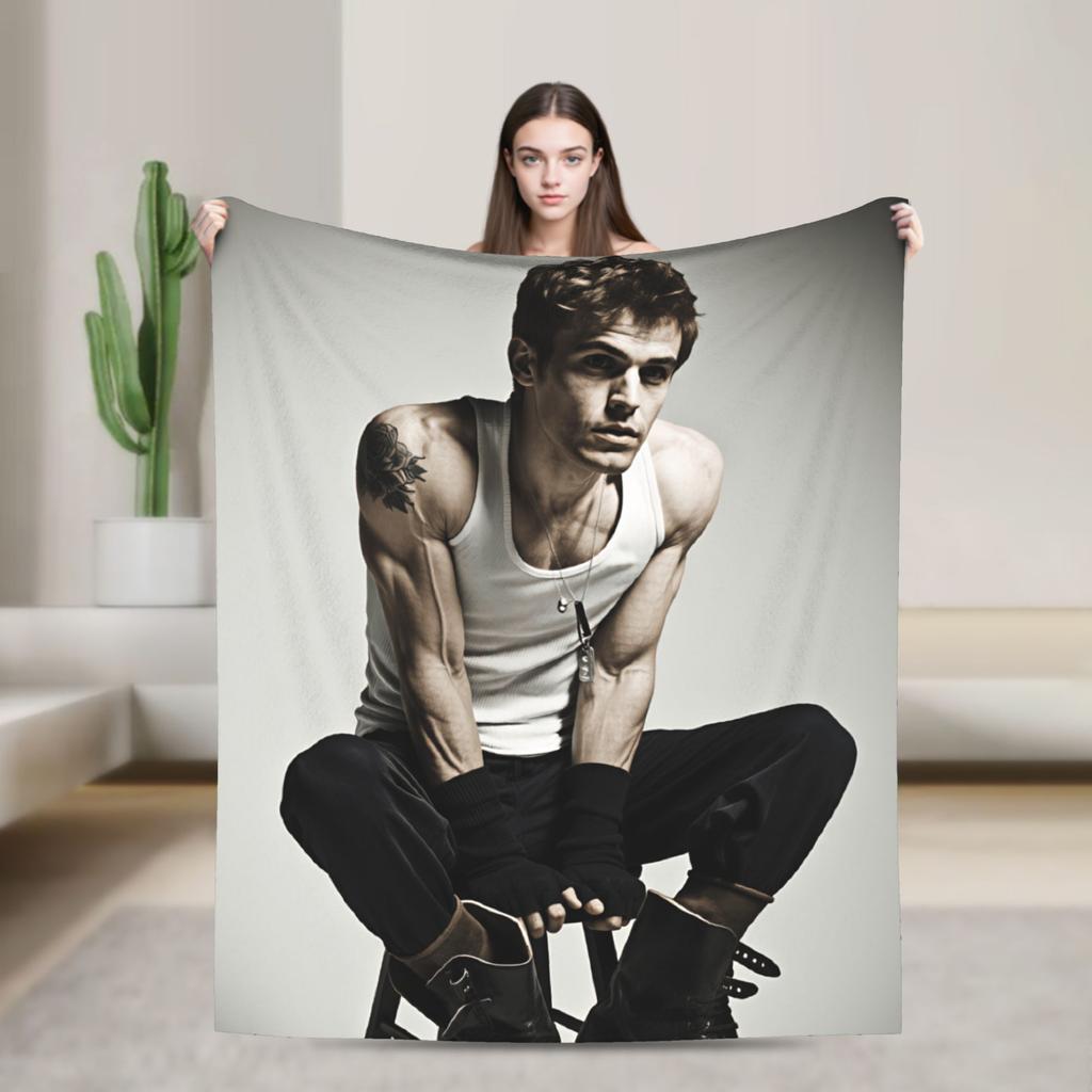 Soft Cozy Throw Blanket Travel Stefan Salvatore Blanket Flannel Bedspread For Outdoor Funny Sofa Bed Cover