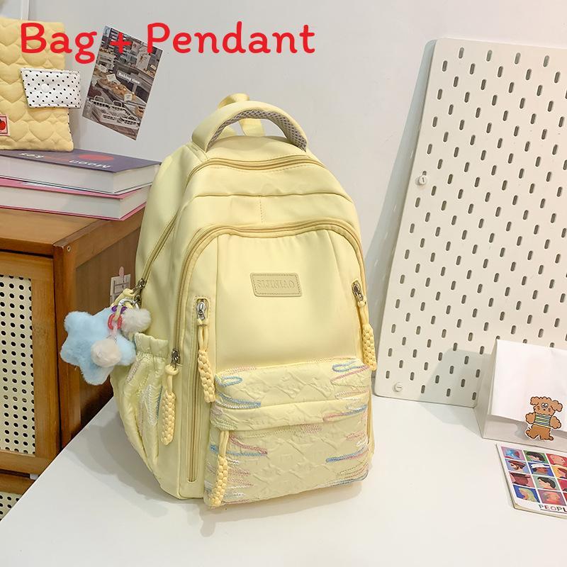 Small Cute Korean Style Backpack With Nylon For School Use