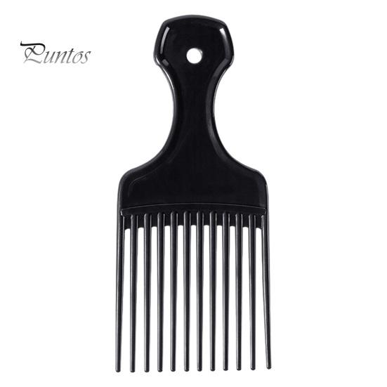 Pettine per Acconciatura Uomo Donna, Denti Larghi Sollevante Districante, Plastica Afro Riccio, Spesso
