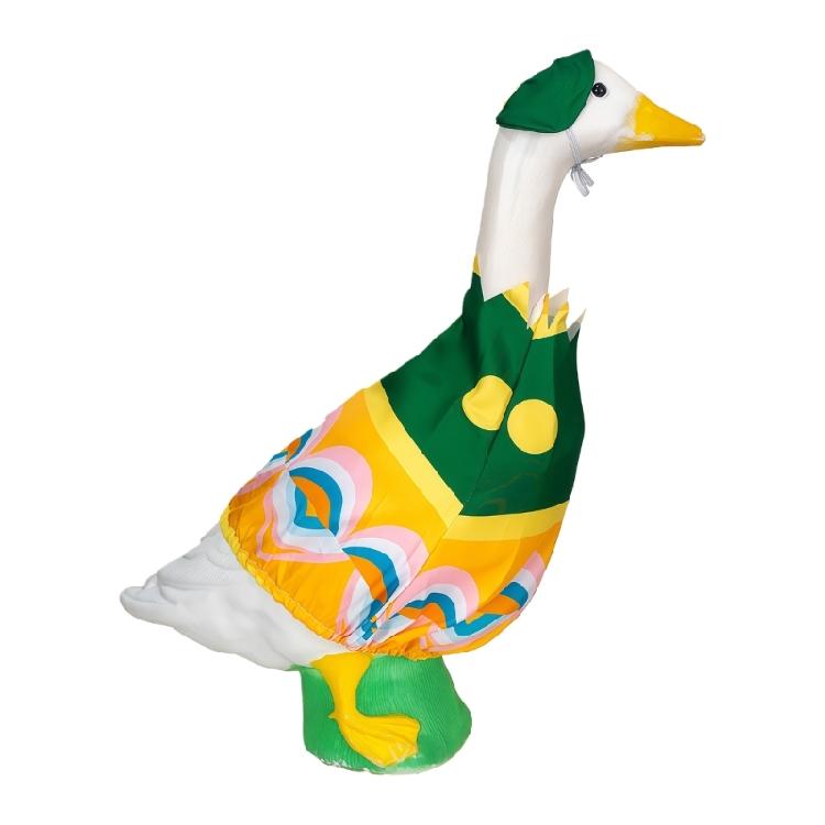 

Easy Install Easter Geese Dress Set Easter Eggs Accessories Geese Clothing Perfect For Porch Adornment 1