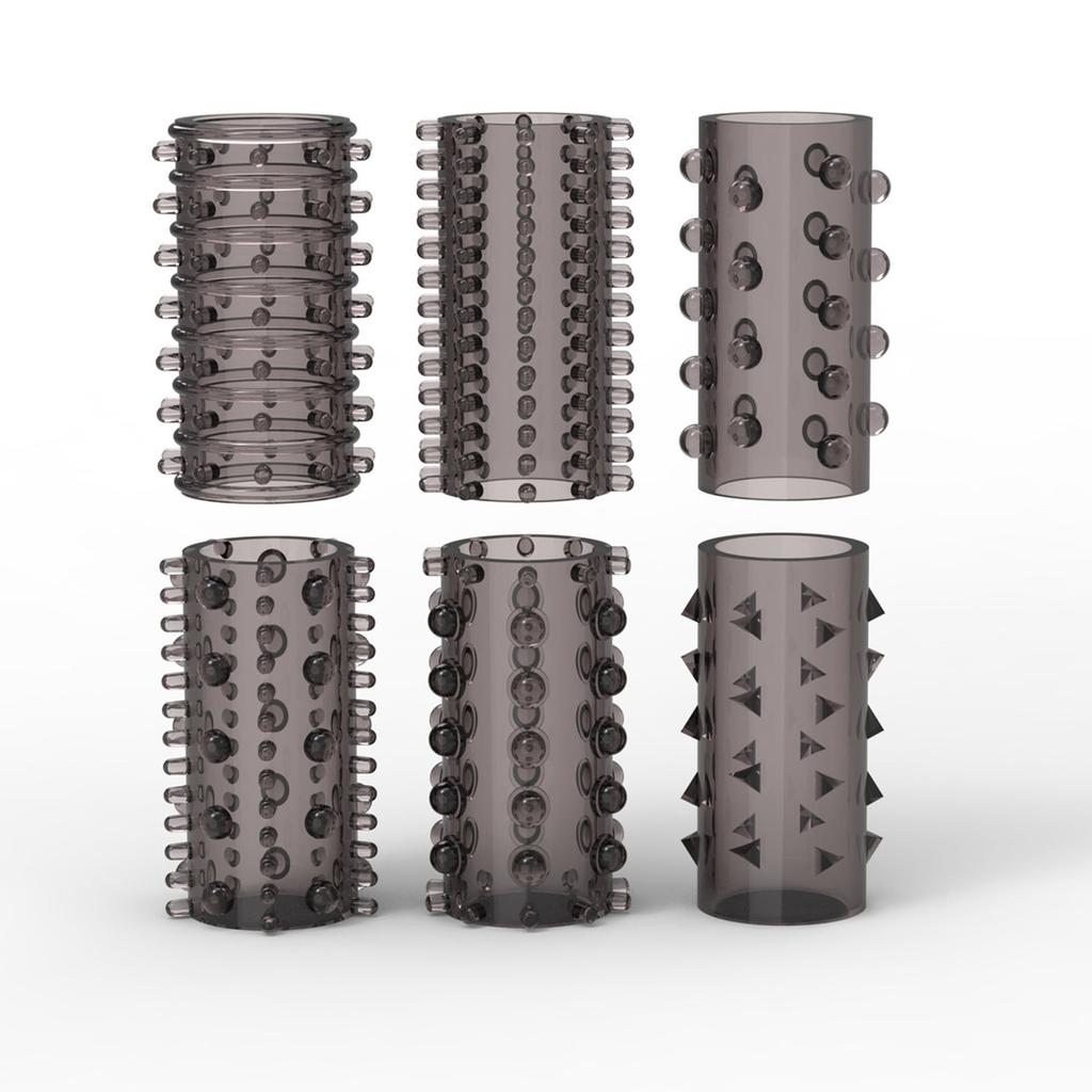 6 adet Klitoris Stimülatörü Parmak Prezervatif Büyük Sivri Seks Oyuncakları Kadın Vajina Stimülasyon Parmak Kol Erkekler Için Yetişkin Malzemeleri