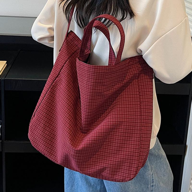 Plaid Bag Autumn New Shoulder Bag Women's Casual Fashion Lazy Style Commuter Oblique Span Bag