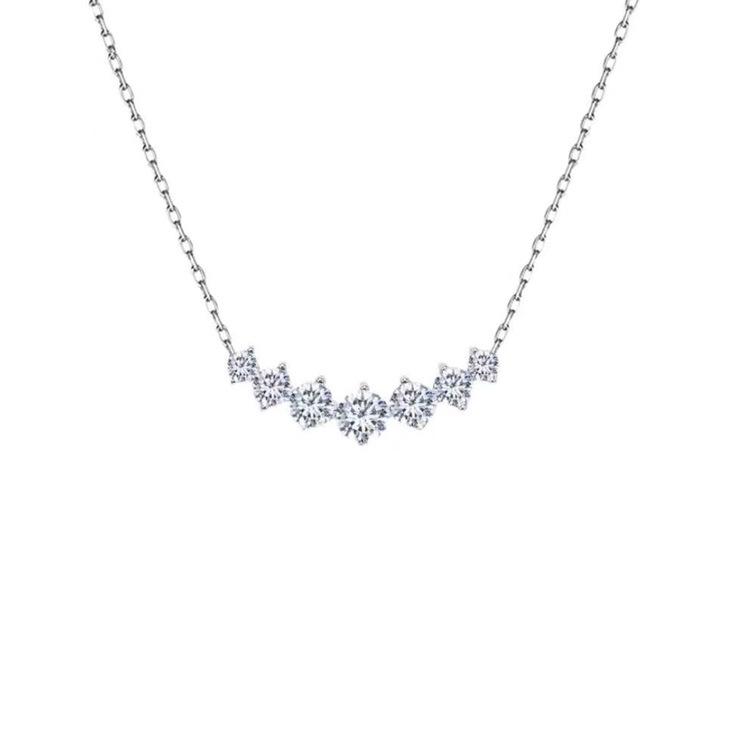 

Женское сверкающее колье-чокер с подвеской из имитации муассанита и циркония - Модные, роскошные и элегантные украшения серебряный