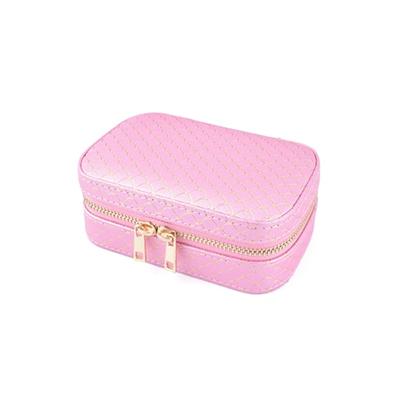 Reise-Schmuck-Organizer-Box, weiches Samtfutter, Kratzschutzfach, Ohrringe, Halsketten, Schmuckaufbewahrung