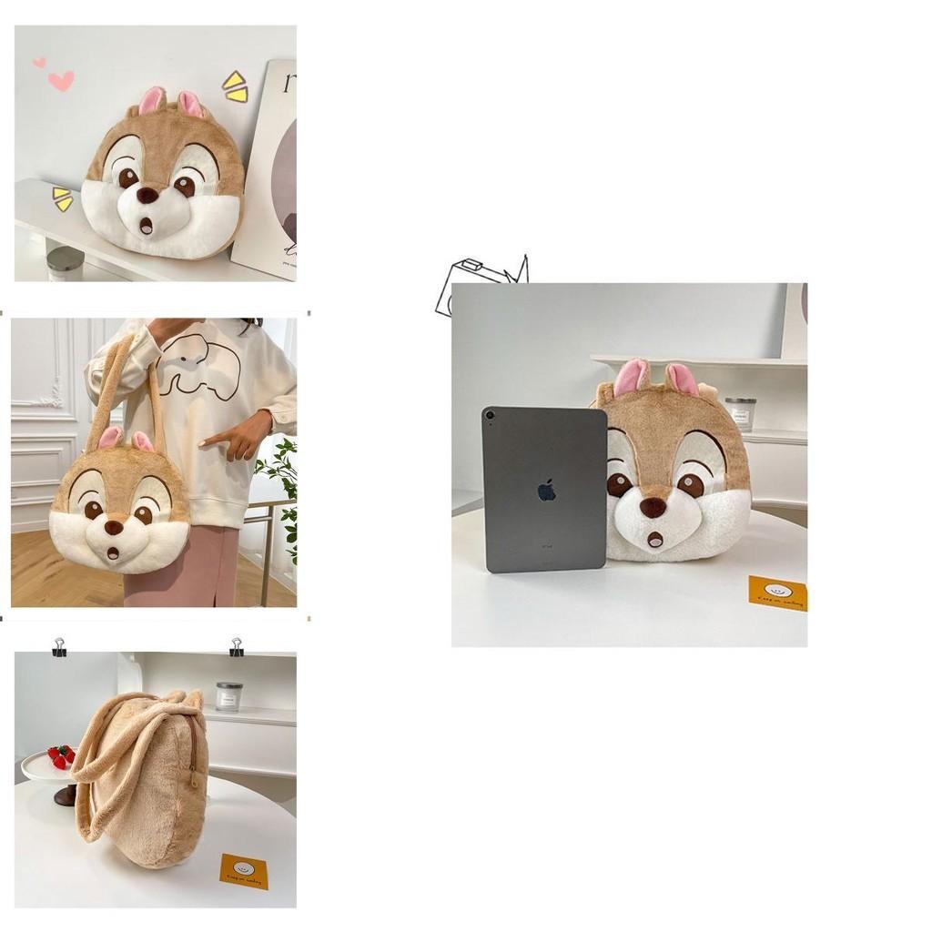 Pineapple Pup And Strawberry Bear Plush Cartoon Shoulder Bag Large Capacity Tote For Everyday Use