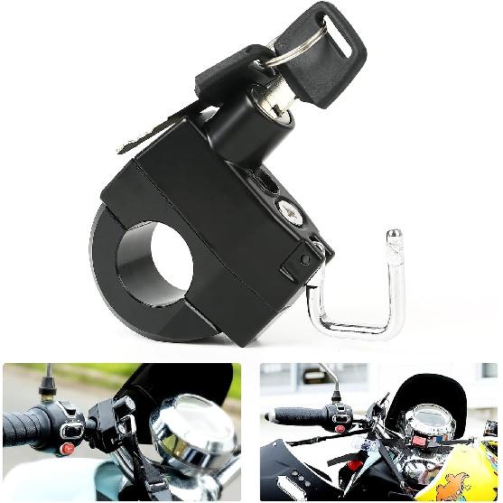 

Универсальный замок для мотоциклетного шлема 25 мм/1 дюйм, противоугонный замок из алюминиевого сплава TZUTOGETHER для мотоциклов, велосипедов, электромобилей, водонепроницаемый