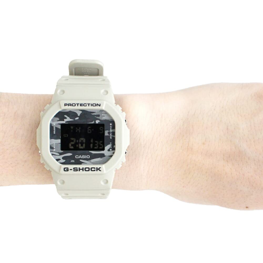 Casio G-Shock Dial Camo Utility Series Men's Waterproof Camouflage Watch in Greige (DW-5600CA-8) [Parallel Import]