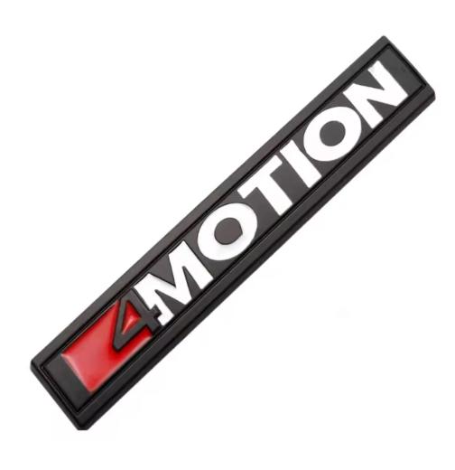 RUNTB1 3D Metal 4motion Logo Rear Trunk Car Badge Emblem Sticker Decals For VW 4 Motion Tiguan Passat B8 Polo Golf 6 7