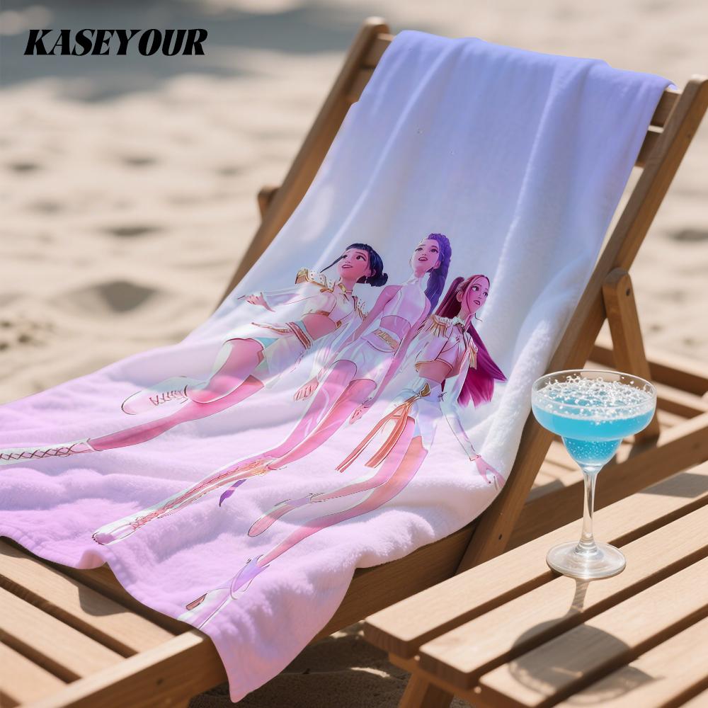 KPop D-Demon HH-Hunters Quick Drying Bath Towel Microfiber beach towel light weight swimming camping yoga beach out