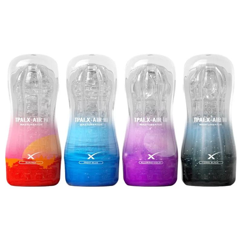Male Masturbator Cup  Pussy Transparent Vagina Adult Goods Endurance Exercise Vacuum Pocket Sex Toy for Men Adult Suppli Pussy