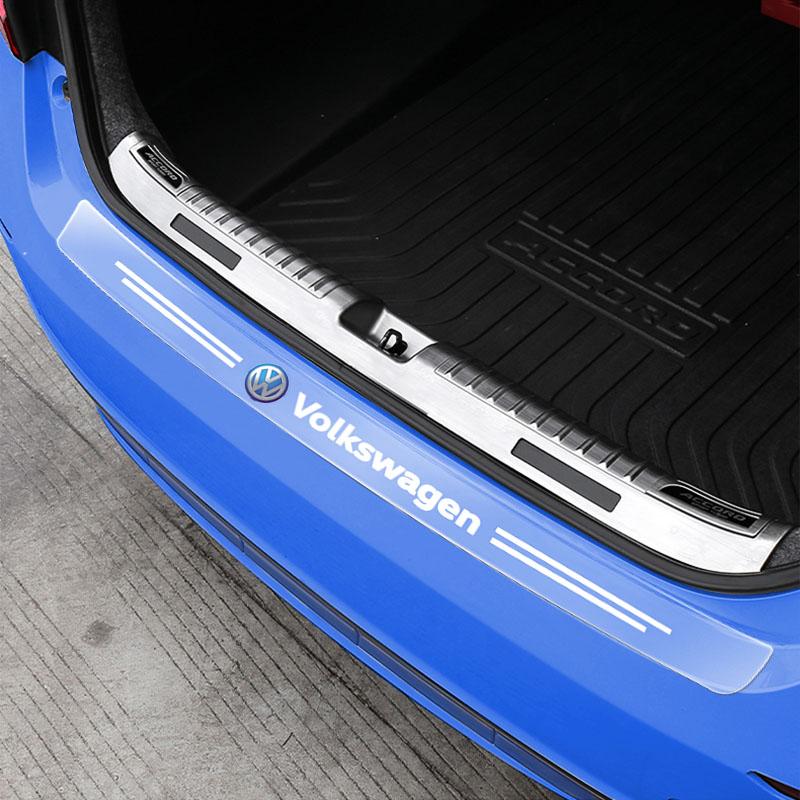 1Pcs Transparent Car Trunk Badge Protective Sticker Car Accessories For Volkswagen B6 B7 B5 Golf Polo Tiguan Passat EOS Scirocco Jetta MK6 Octavia