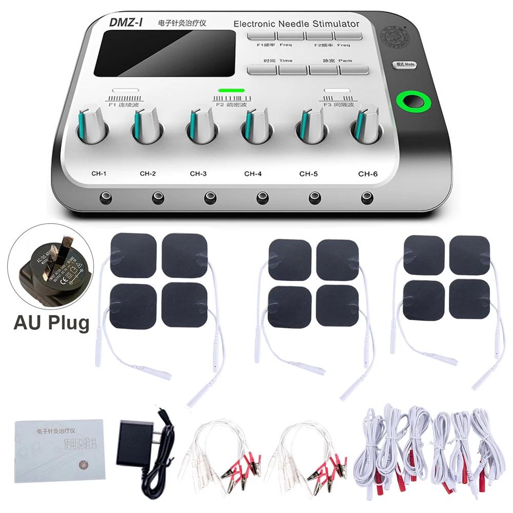 6 Channels Tens Unit Professional Physiotherapy Electroacupuncture Massager Body TENS Acupuncture Electrostimulator EMS Massage