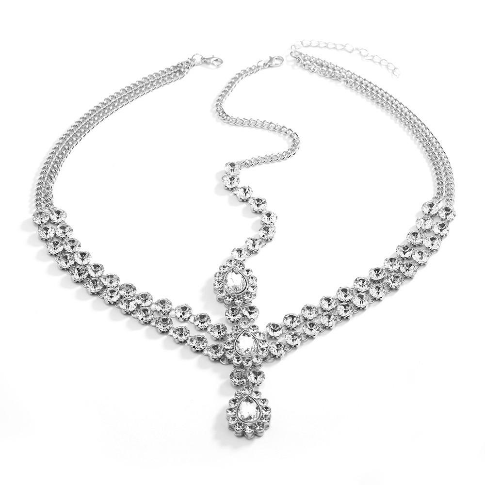 

Экзотический головной убор, фотоаксессуары для волос, инкрустированная бриллиантами подвеска для бровей, цепочка с бахромой на лоб. серебряный