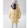Children's Casual Mid-Length Down Jackets: Stylish, Thick-Padded Hooded Winter Jackets for Boys and Girls
