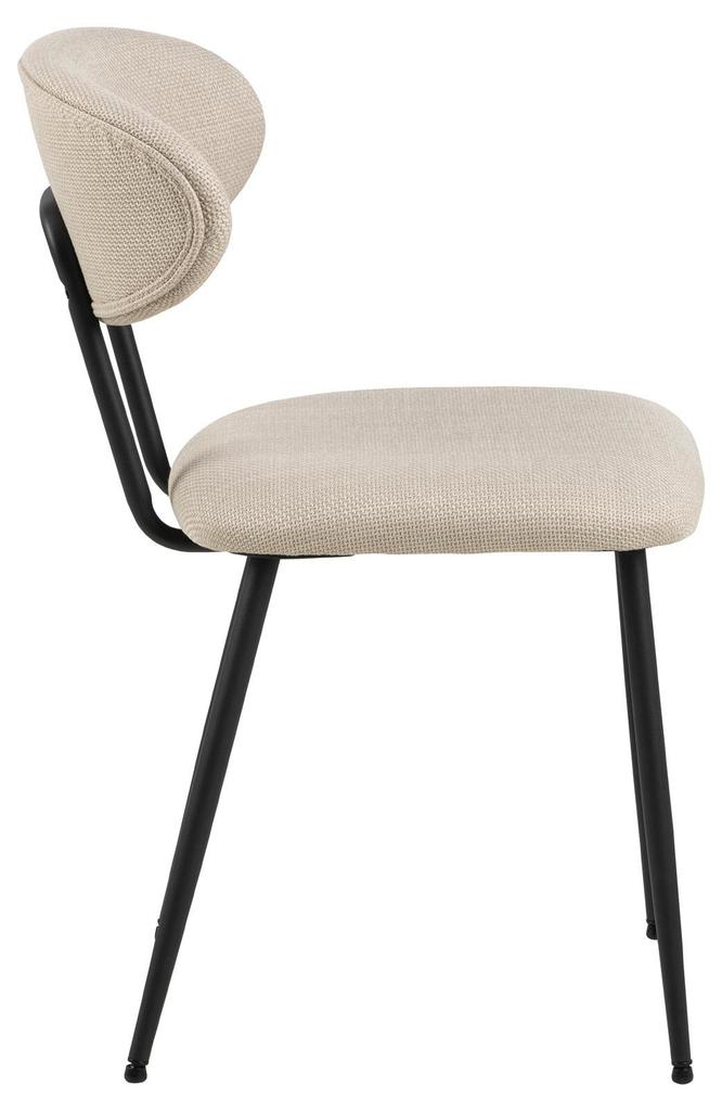 Denise Beige UPHOLSTERED CHAIR Scandinavian Style