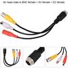 Car Video Recorder Extension Cable Air Head Male to BNC AV DC Female Monitor Adapter