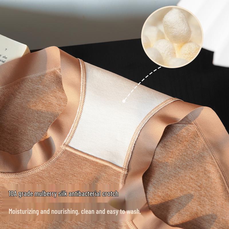 Women's High Waist Seamless Cotton Briefs - Antibacterial, Breathable, No Roll Edge, Micro Tummy Control.