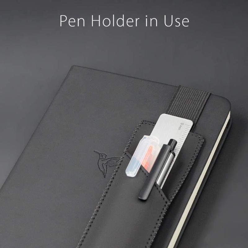 Large Capacity Pu Leather/Oxford Cloth Adjustable Elastic Band Pen Holder Pen Pouch For Planner Pen Holder For Notebook Cover