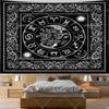 Academia Witchy Witchcraft Wall Hanging Tapestry Moth Moon Skulls Tapestries Aesthetic Room Decor Skeleton Tapestrys Wallpapers