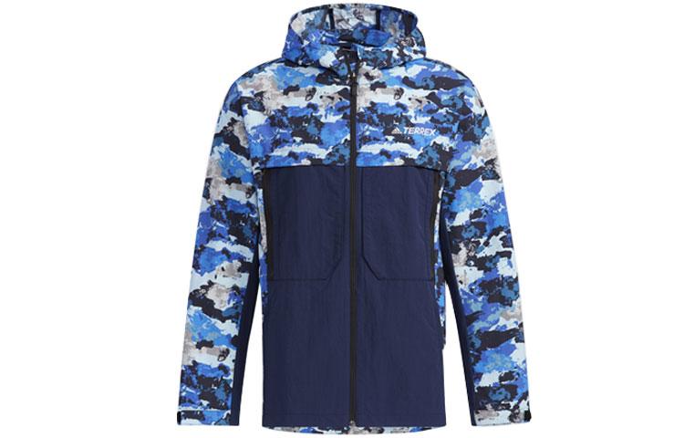 Adidas Jackets Men s Blue Hooded Moderate Other GN7595 XS