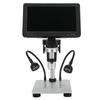 Digital Microscope with Adjustable Stand 7 Inch 1080P HD Display 1200X Magnification Compatible for