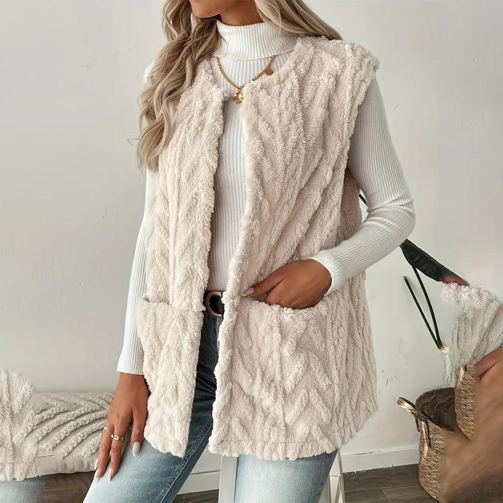 Fashionable Women's Casual Vest Elegant Cardigan Jacket