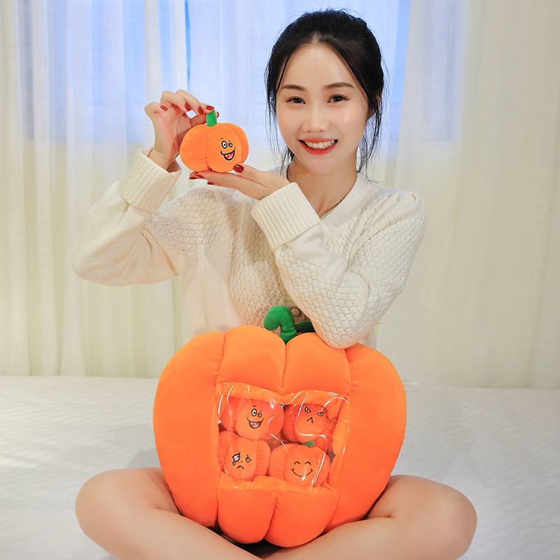 Doll Pumpkin Visual Hand Warmer Halloween Gift Home Decoration Pillow Sleeping