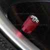 Für Schweden Schwedische Flagge Union Jack Großbritannien Flagge KDCM3 Emblem 4 Stück Aluminium Motorrad Auto Reifenventilkappen Radventil Staubkappen