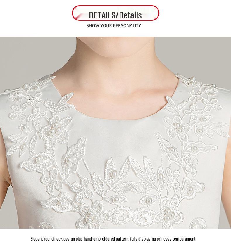 Girls' Puffy Princess Dress: Summer Flower Girl Gown for Weddings, Birthdays, and Performances