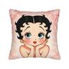 Anime B-Betty Boops Pillowcase Soft Polyester Cushion Cover Decorations Throw Pillow Case Cover Home Square 45X45Cm