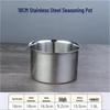 High-Temperature Resistant Stainless Steel Oil Basin with Lid - Kitchen & Commercial Use