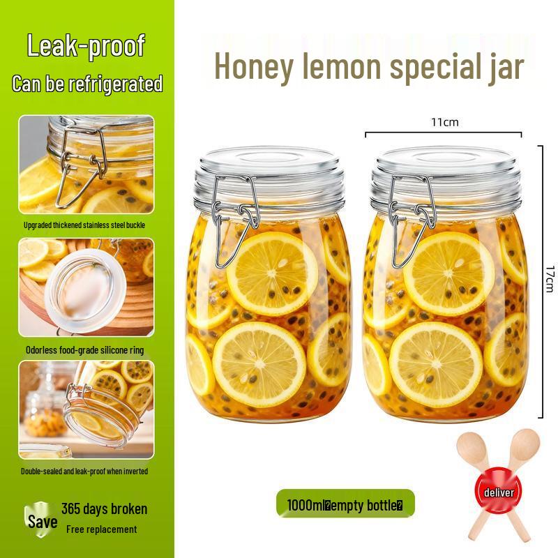 HANDUNYOU Glass Sealed Storage Jars
