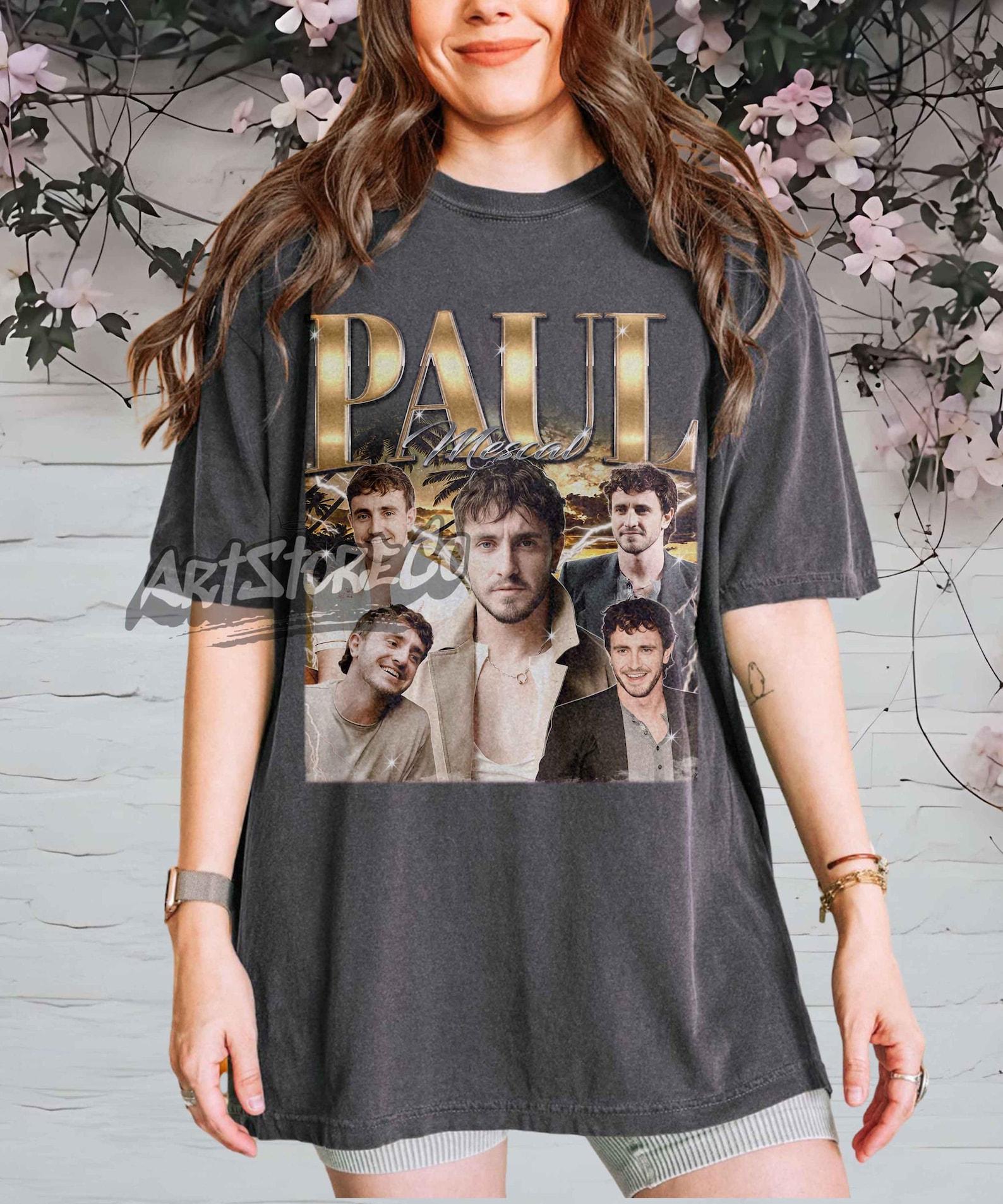 Paul Mescal Retro Collage T-Shirt, Vintage Inspired Graphic Tee S
