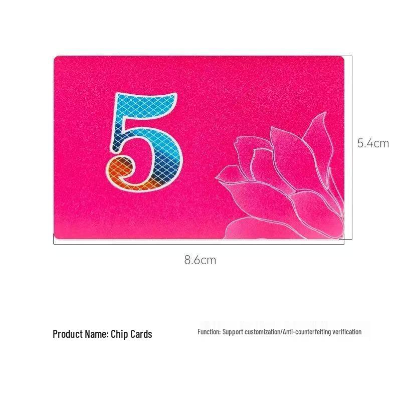 Waterproof Double-Sided Mahjong Room Tokens – Wear-Resistant Thickened Chips/Vouchers
