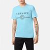 VERSACE T-Shirts Men's Sky Blue Crew Neck Moderate A87573-A228806-A1461