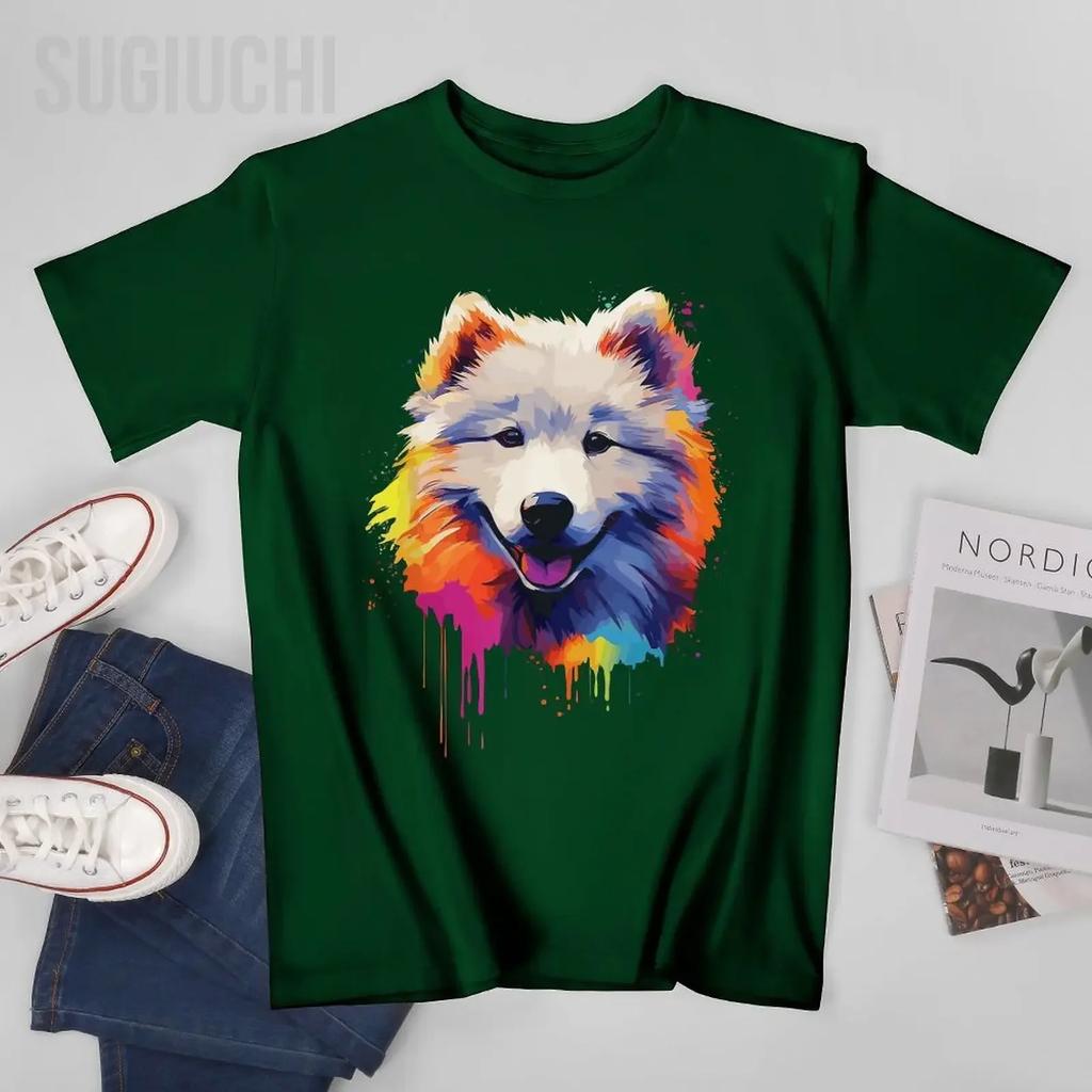 Unisex Unisex Samoyed Puppy Tshirt Tees T Shirts WoUnisex Boys 100 Cotton TShirt