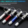 Whistle With Flashlight Quality Emergency Kit Keychain Climbing Keyring Portable Survival Outdoor Whistle 3-In-1 Flashlight Comp