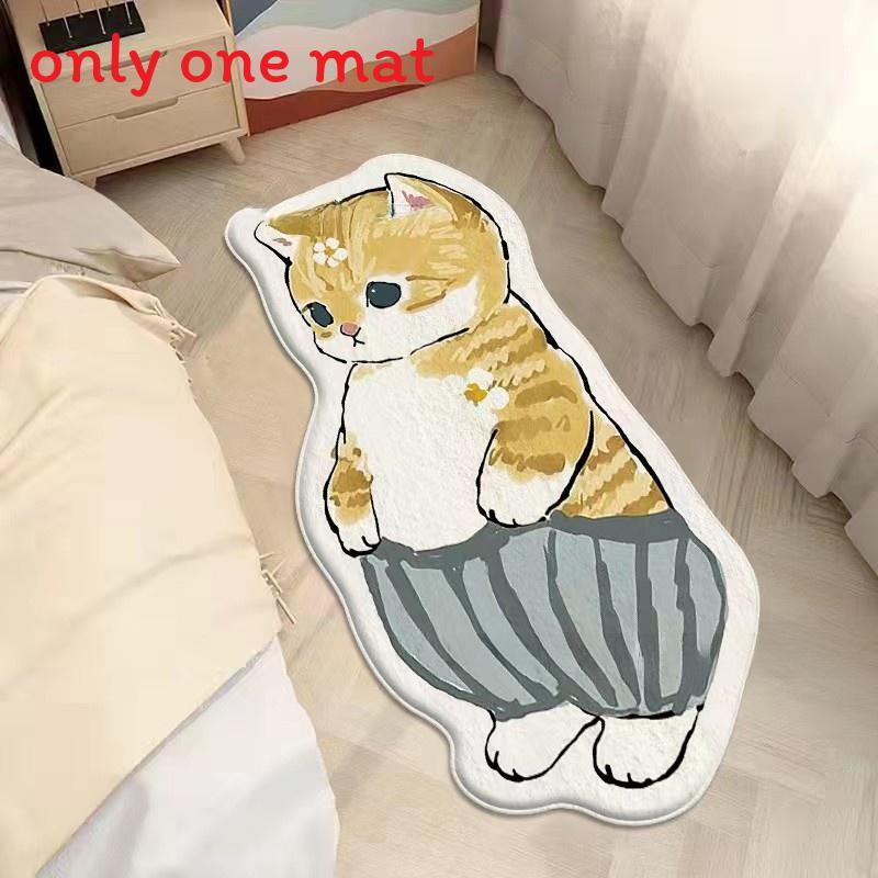 Tappeto Peluche Cartoon Mofusand con Design Stampato per Bagno Porta Ingresso Decorazione