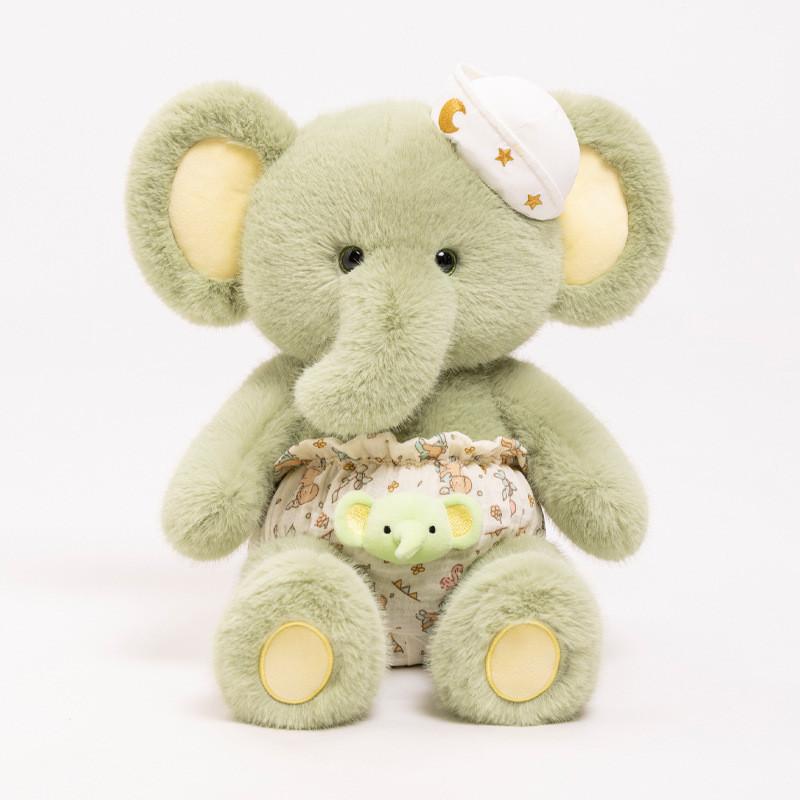 

Серия Медведь Спокойной ночи Кролик Лиса Слон Плюшевые игрушки Животное Мягкая Подарок Кукла Elephant Green,45cm