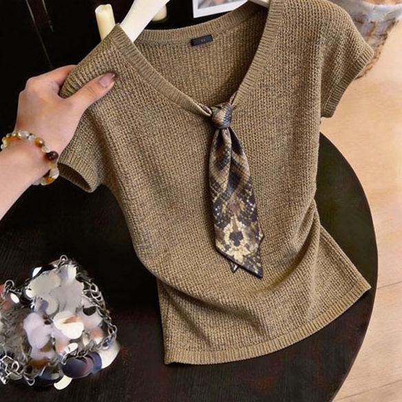 2026 Chic Summer Short Sleeve Women's T-shirt - Stylish, Versatile & Elegant Design