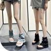 2025 New Summer Women's Sexy Short Boots Street Style Big Toe Trouser Cowboy Booties Motocycle Womens Sandalies De Mujer