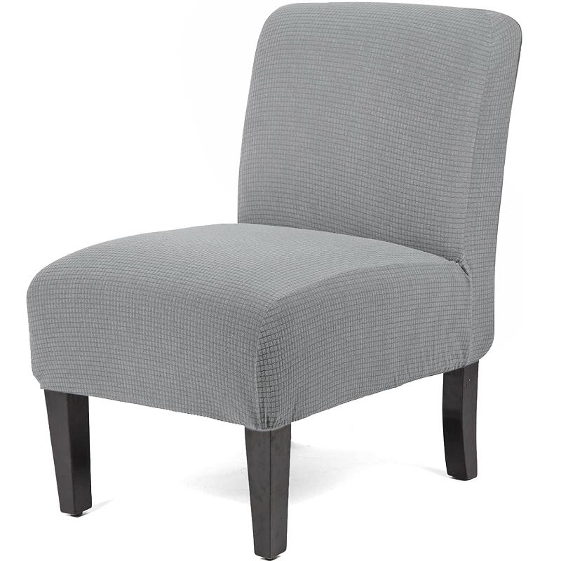 Stretch Spandex Dining Room Hotel Armless Accent Chair Cover Slipcover Armless Chair Furniture Protector Covers