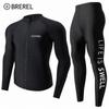 Mens Quick-Dry UV Protection Rash Guard Set Long Sleeve Top Pants Snorkeling Surfing Swimming