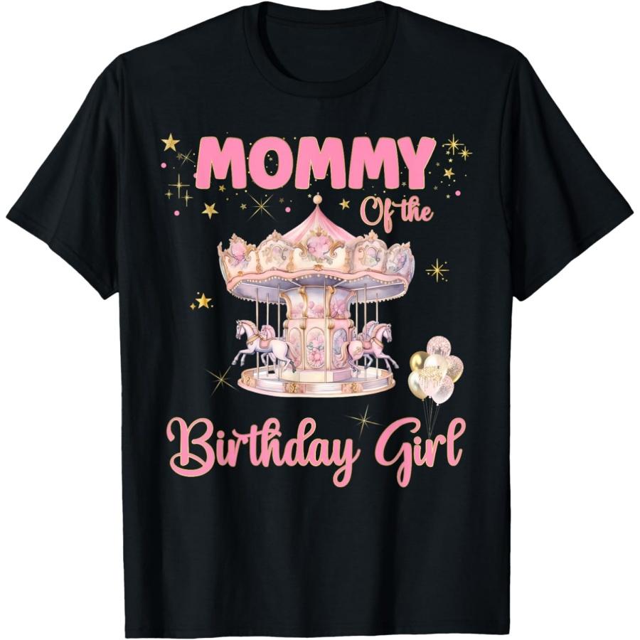 Carnival Carousel Circus Birthday Girl Party Matching Group T-Shirt XXXXXL чёрный