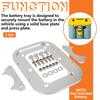 Optima D34 34/78 Aluminum Battery Trunk Mount Bracket for Car Modification