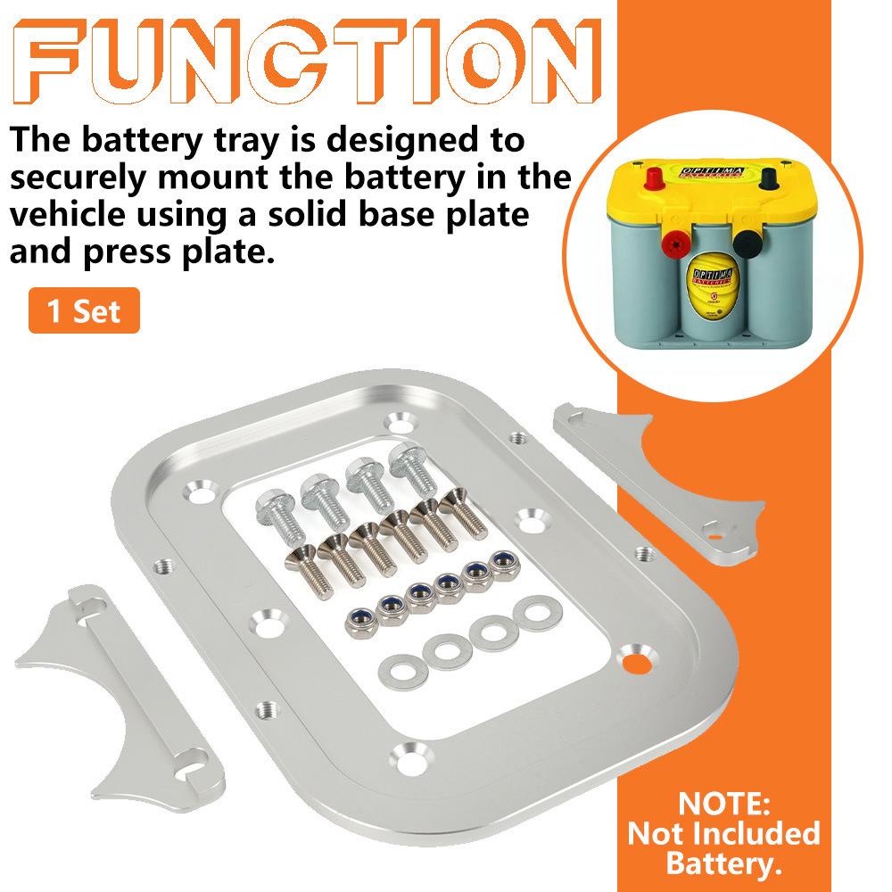 Optima D34 34/78 Aluminum Battery Trunk Mount Bracket for Car Modification