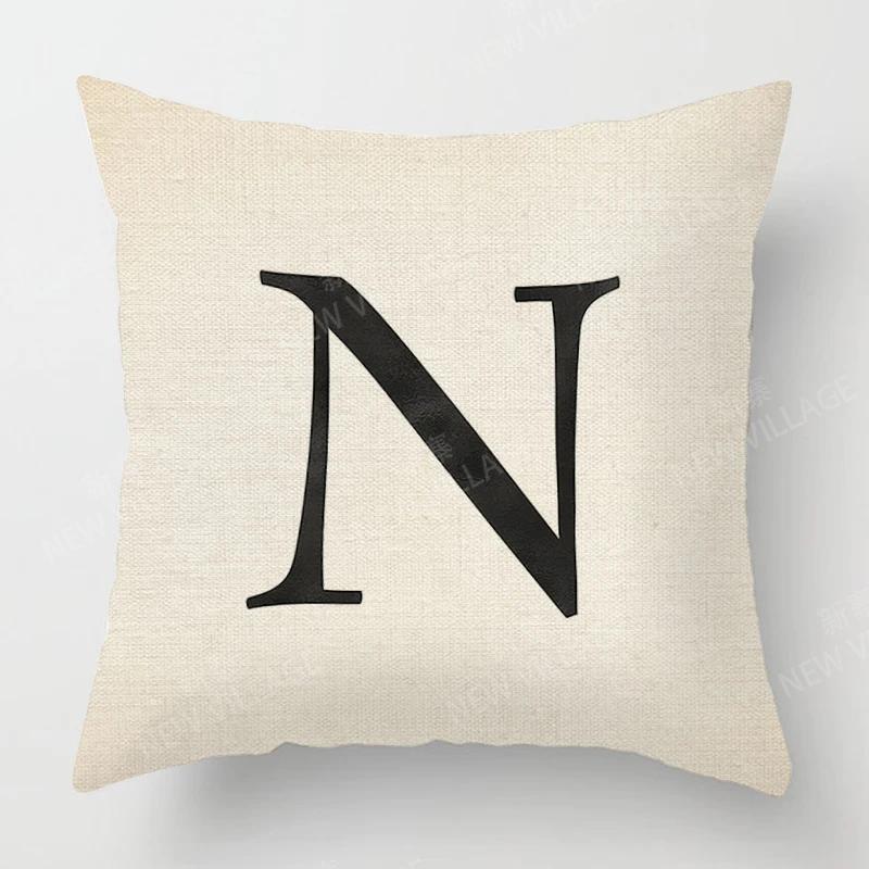 Home Living Room Fashion Letter Decoration Cushion Covers Linen Throw Pillow Covers45*45 Pillowcase 40x40cm 50x50 45x45