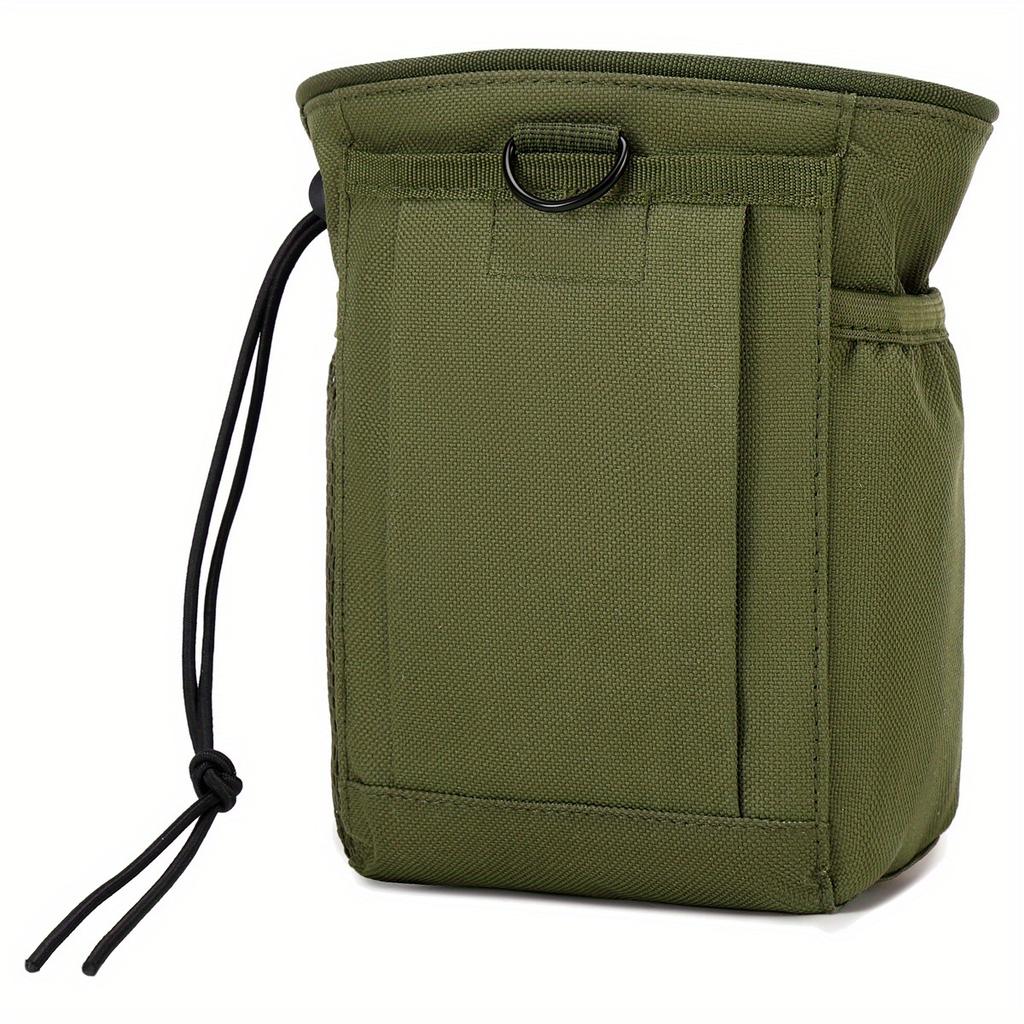 Taktische Tasche Outdoor Camping Zubehörtasche, Oxford-Gewebe, MOLLE-kompatibel, mit Kordelzugverschluss, Karabinerclip für Outdoor-Camping