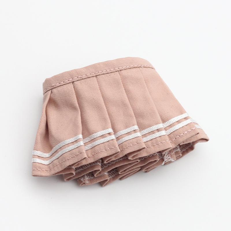 Zestaw ubranek dla lalek Labubu dla lalek V1/V2 Makaronowa plisowana spódniczka JK z aparatem i butami