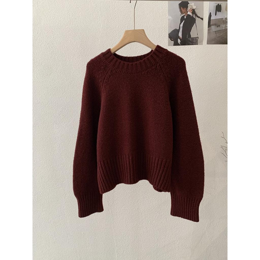 Ladies, Raglan Sleeves, Knitwear, Front Shoulder, Sweater, Long Sleeved, Warm Top